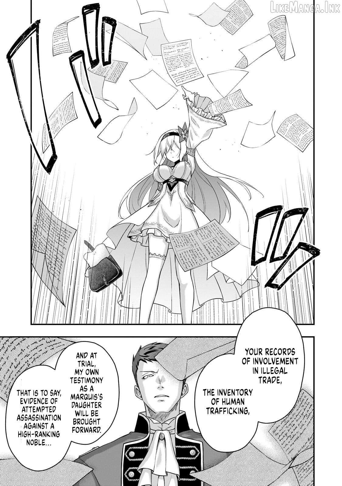 Hissatsu Reijou Liese ~Tensei Shita Saikyou no Koroshiya wa, Yami wo Matou Akuyaku Reijou to Naru~ Chapter 1 - page 54