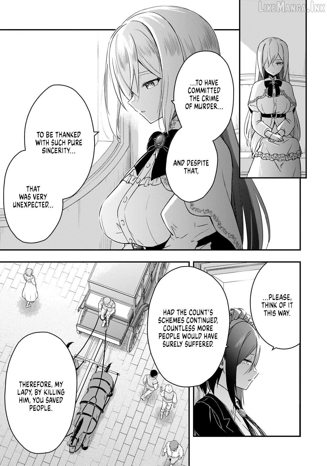Hissatsu Reijou Liese ~Tensei Shita Saikyou no Koroshiya wa, Yami wo Matou Akuyaku Reijou to Naru~ Chapter 1 - page 69
