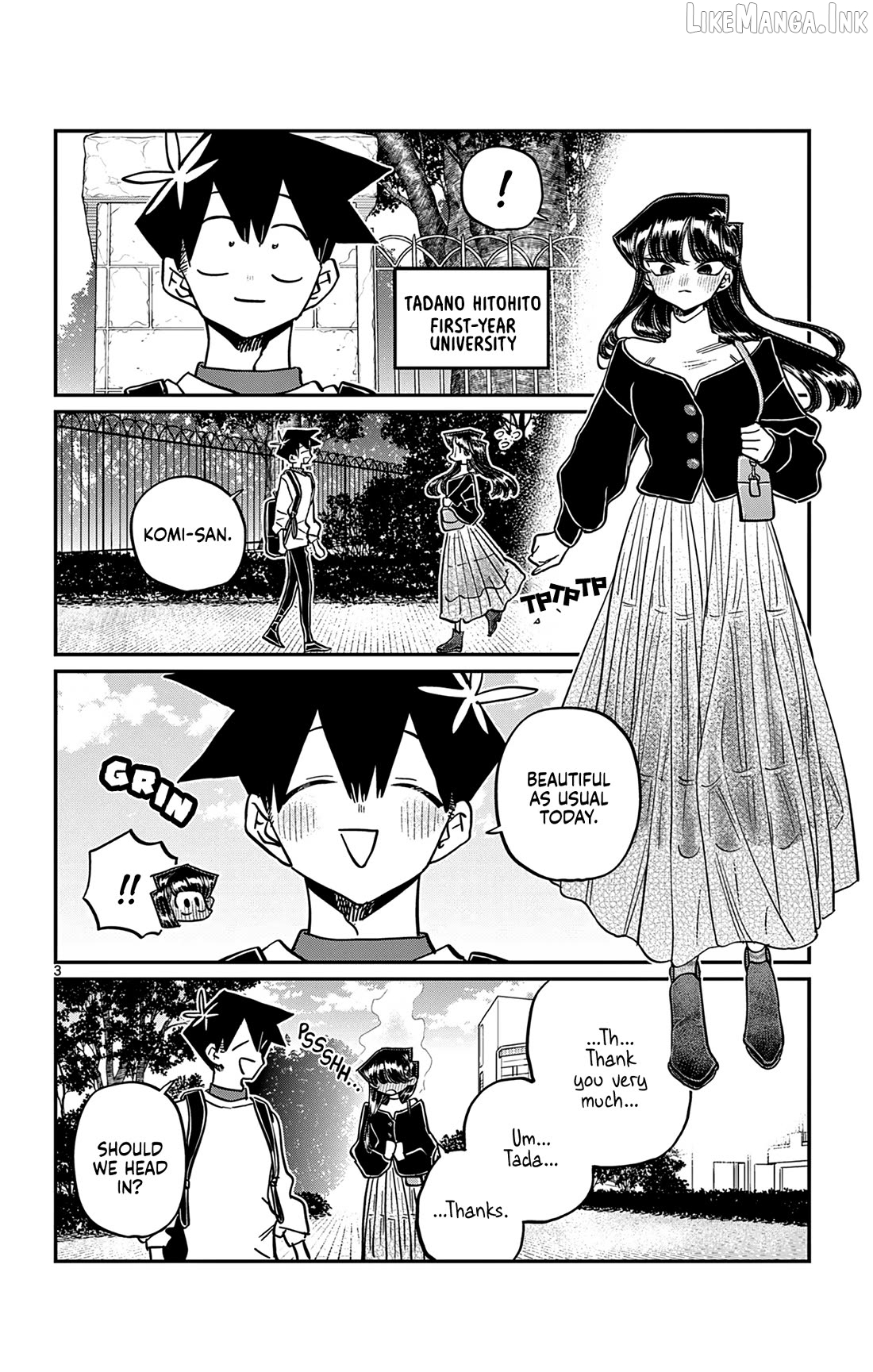 Komi-san wa Komyushou Desu Chapter 500 - page 3