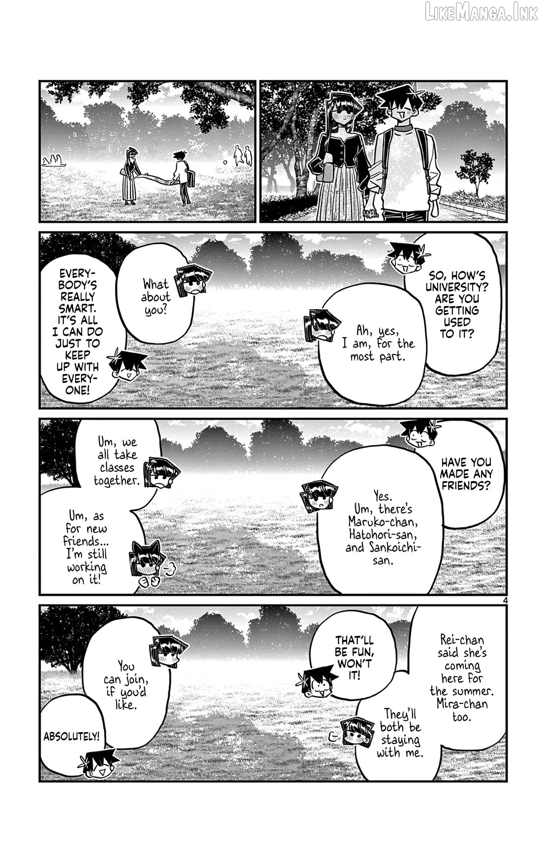 Komi-san wa Komyushou Desu Chapter 500 - page 4