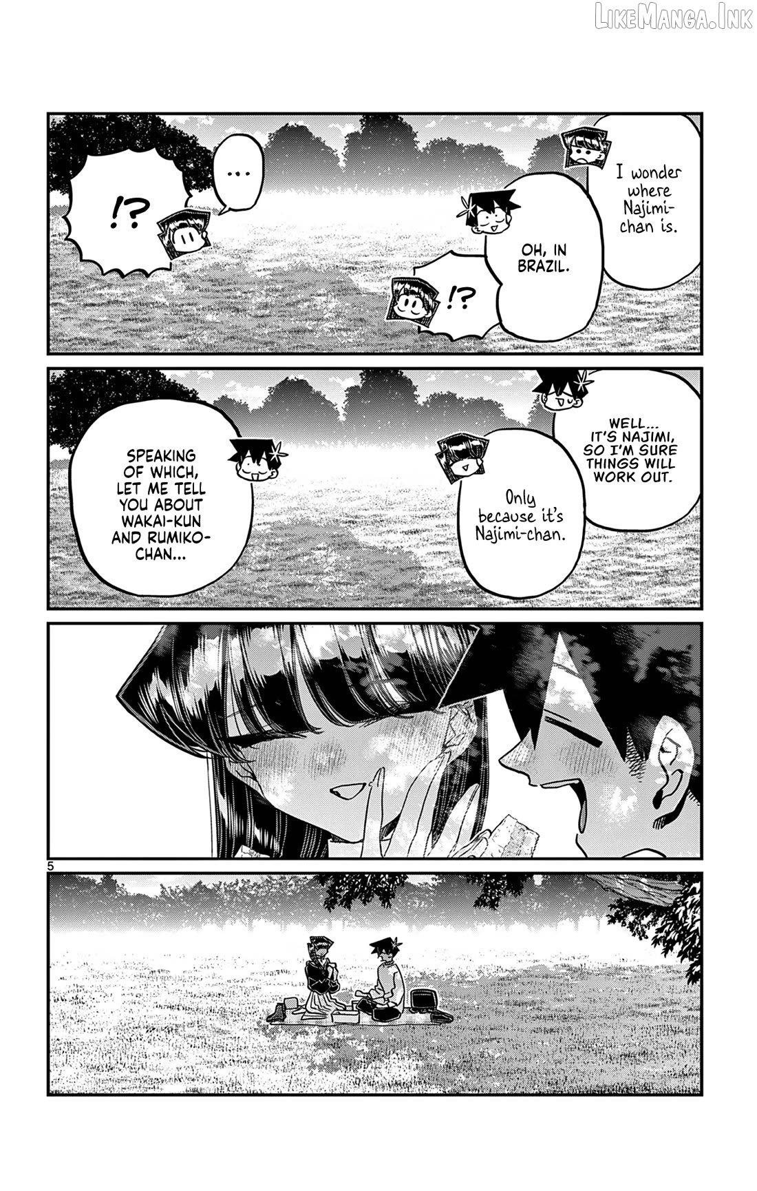 Komi-san wa Komyushou Desu Chapter 500 - page 5