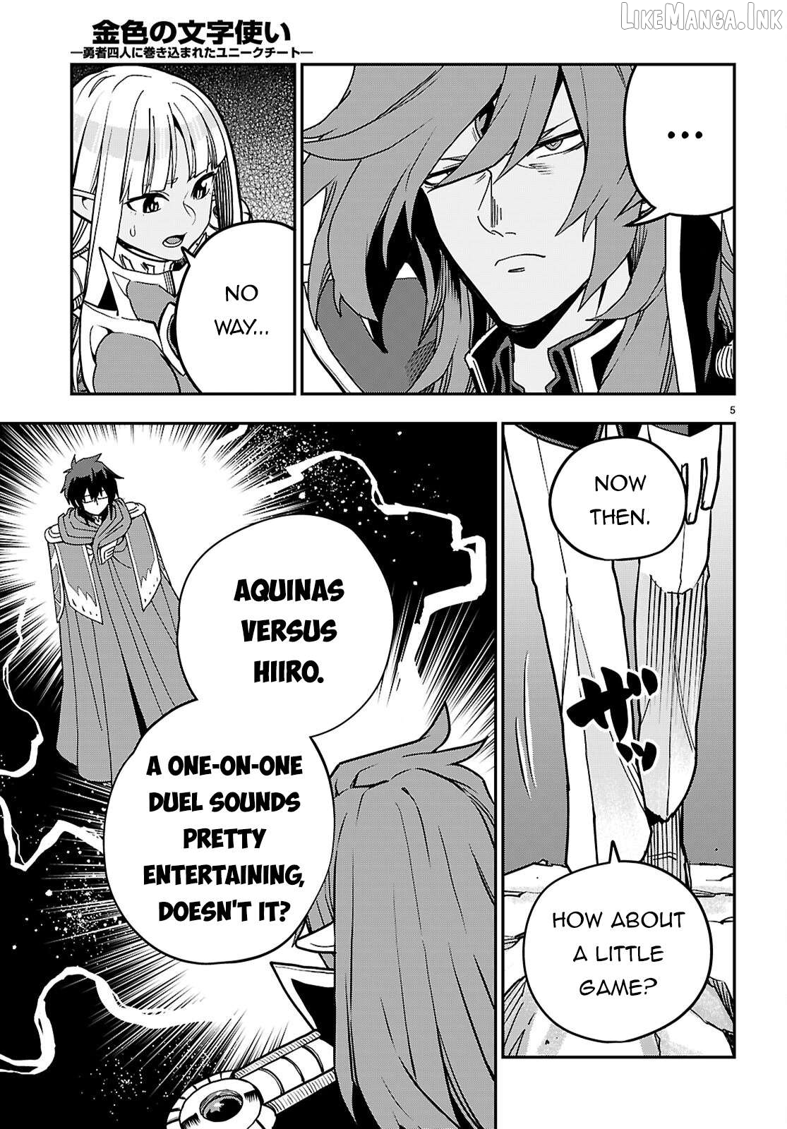 Konjiki no Moji Tsukai - Yuusha Yonin ni Makikomareta Unique Cheat Chapter 131 - page 6
