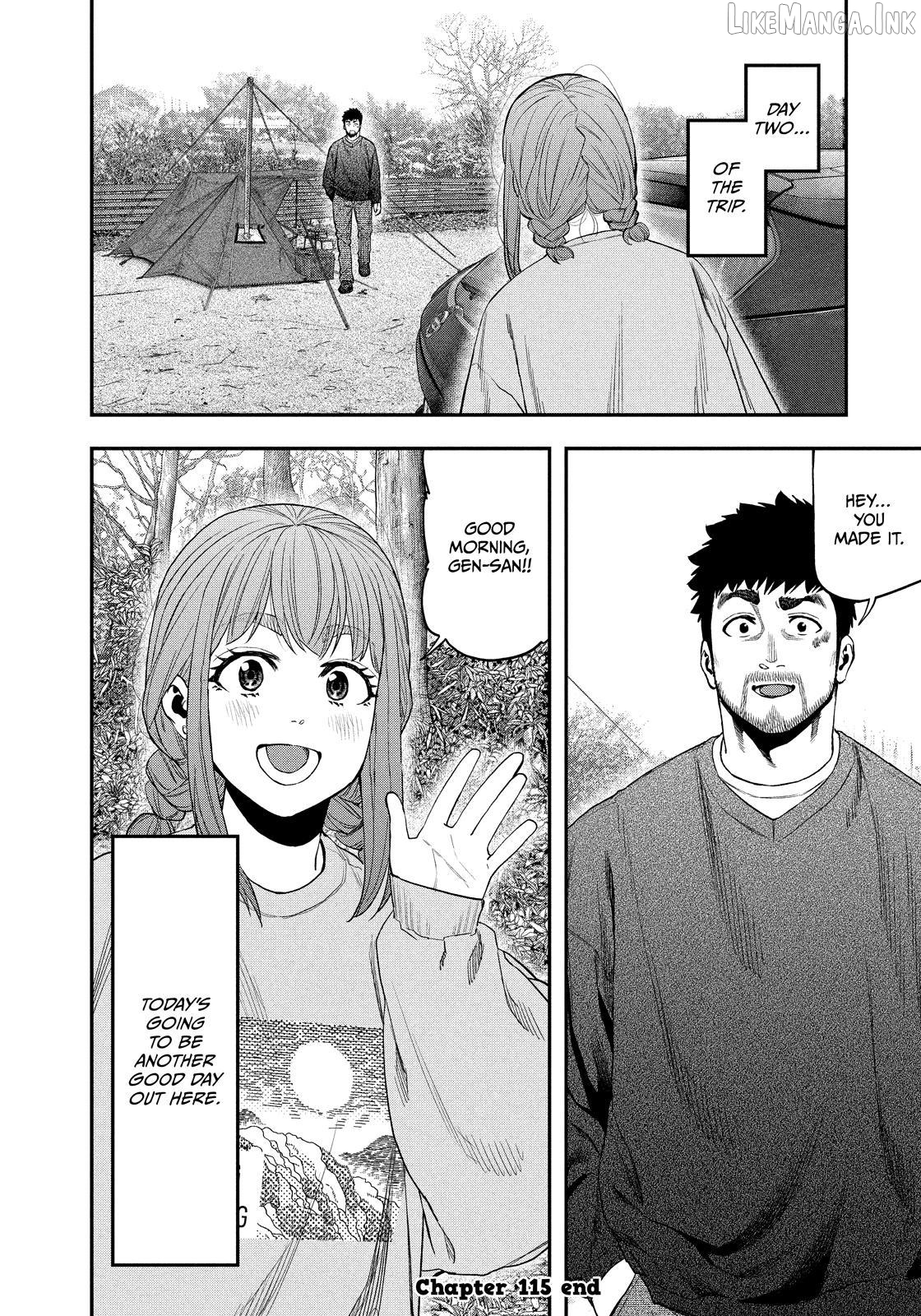 Futari Solo Camp Chapter 115 - page 18