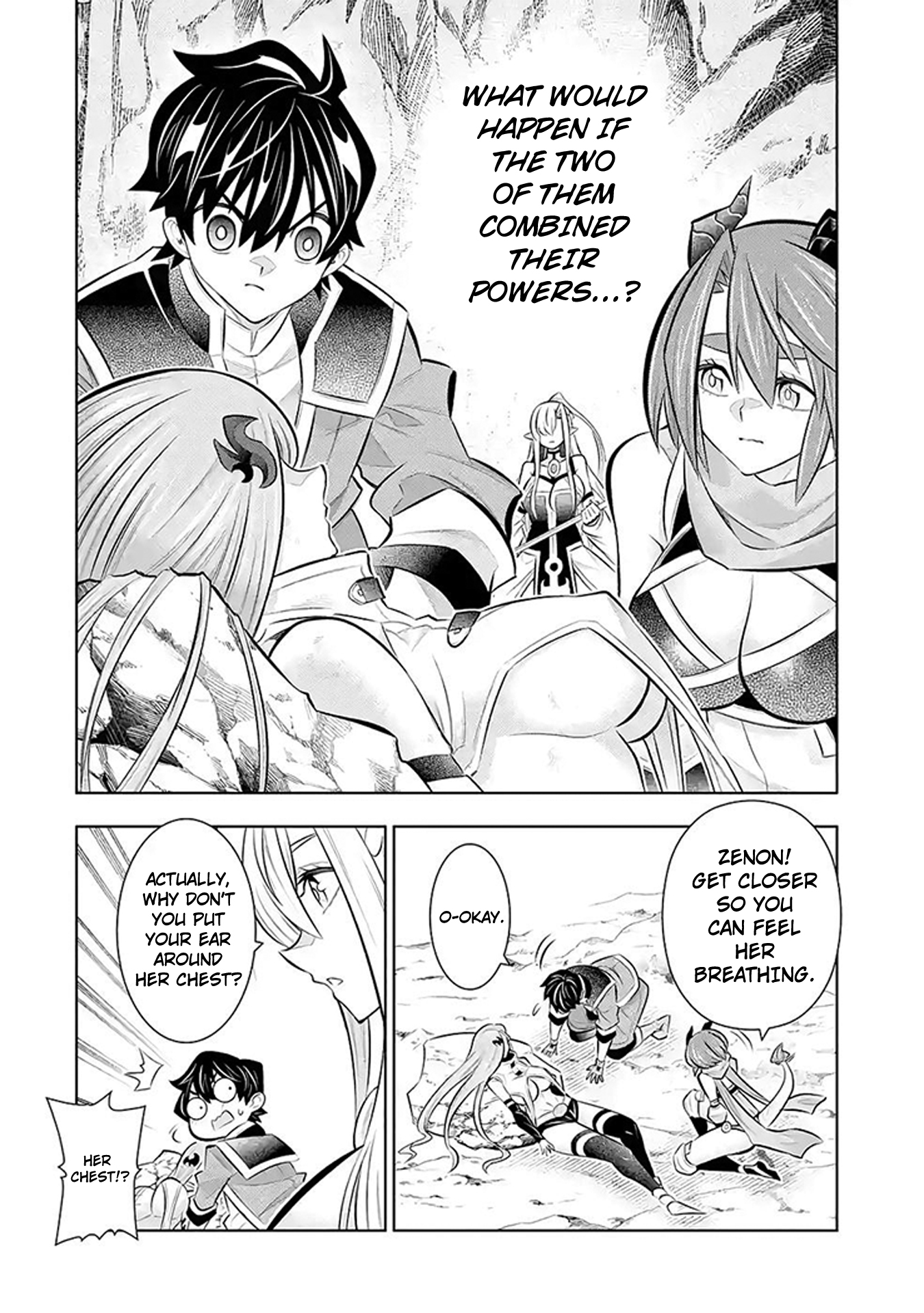 Man-nen F-Rank "Tsuuyaku" Sukiru-mochi Teihen Boukensha, Ishu-zoku no Saikyou Bishoujo-tachi to Party wo Kundesainou ni Kaikashi Musou suru Chapter 7 - page 3