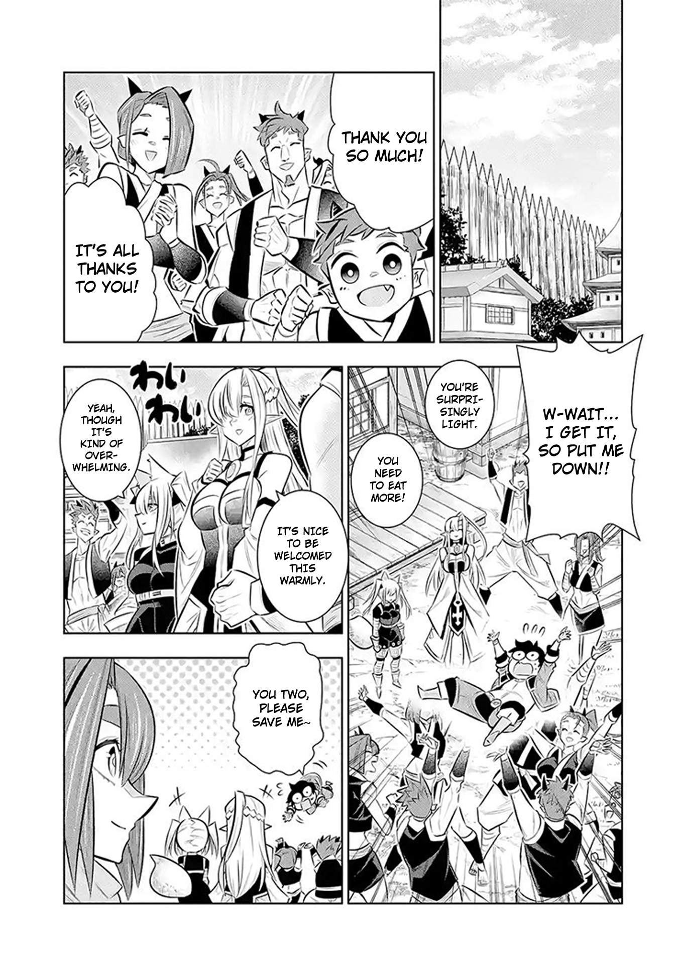 Man-nen F-Rank "Tsuuyaku" Sukiru-mochi Teihen Boukensha, Ishu-zoku no Saikyou Bishoujo-tachi to Party wo Kundesainou ni Kaikashi Musou suru Chapter 7 - page 32