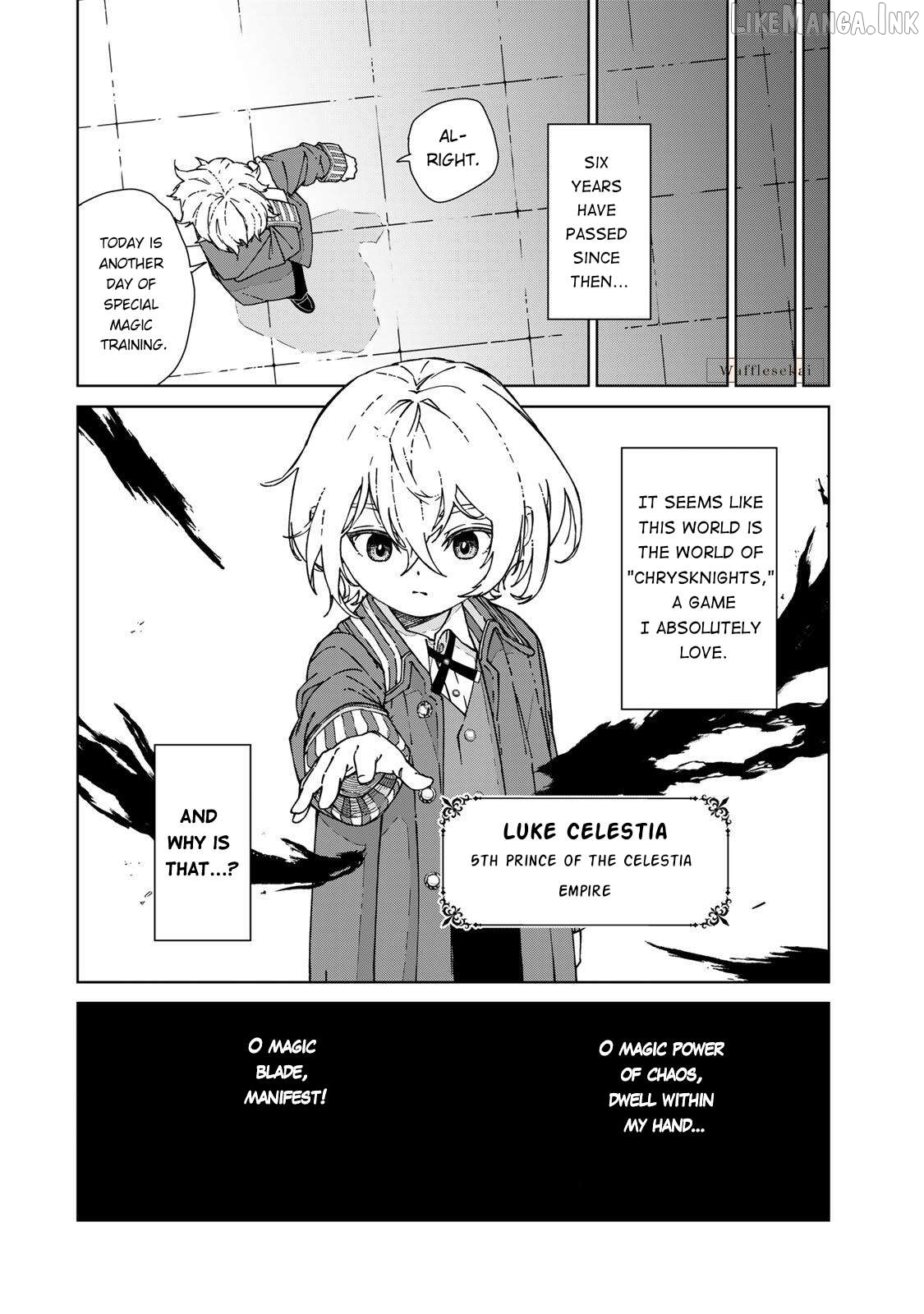 Game Kaishi Mae ni Shini Mob Akuyaku Ouji ni Tensei shita Ore Chapter 1 - page 8