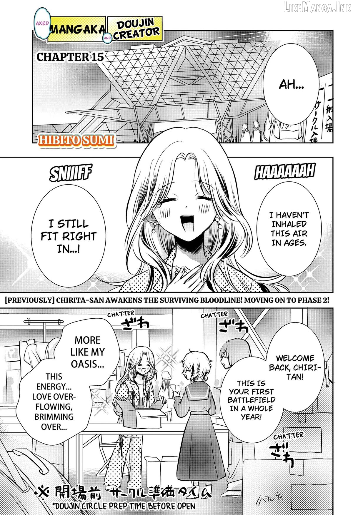 Axed Mangaka and Doujin Creator Chapter 15 - page 1